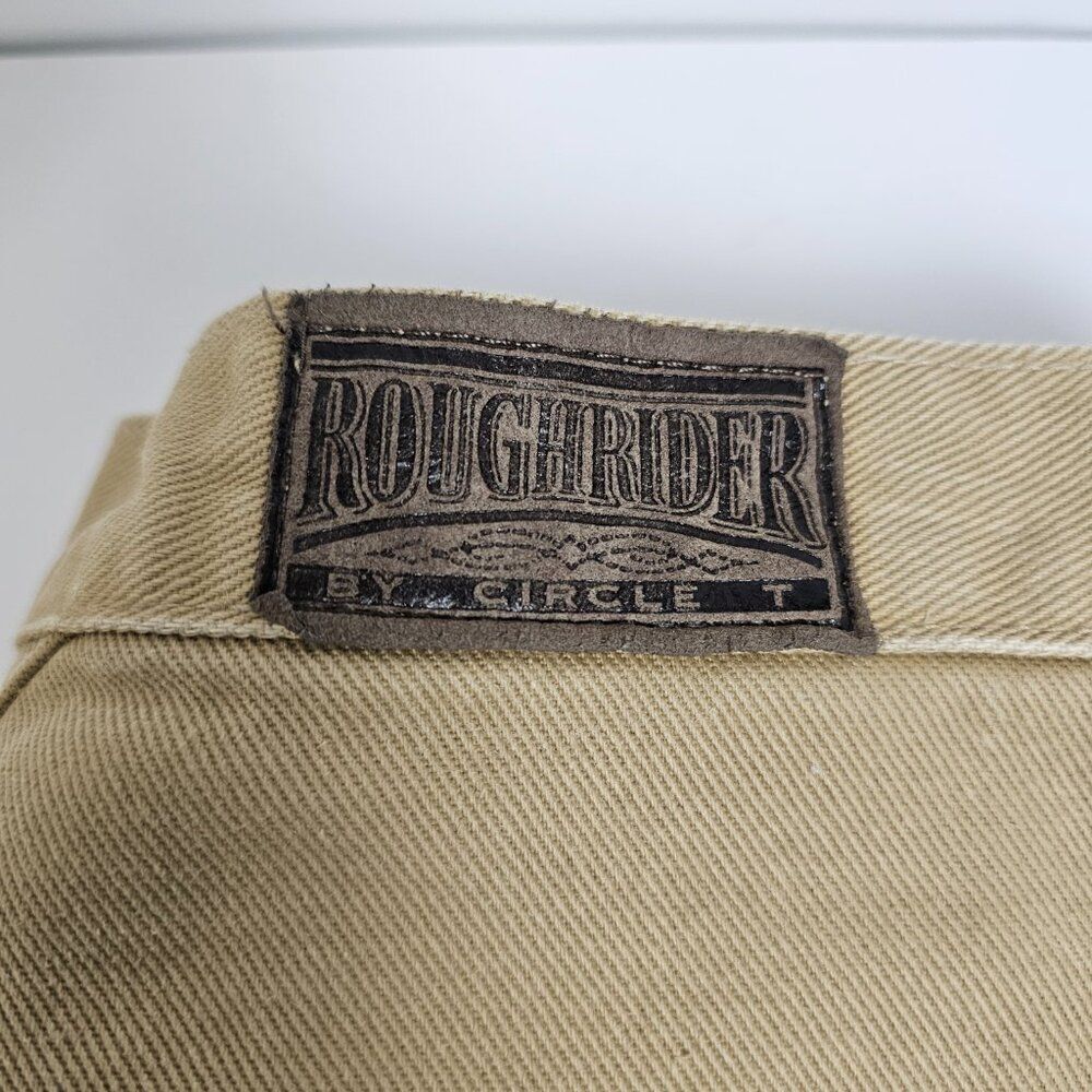 Vintage Roughrider By Circle T Jeans Women's 31 Tan High Rise Bareback Cowgirl - Picture 4 of 12
